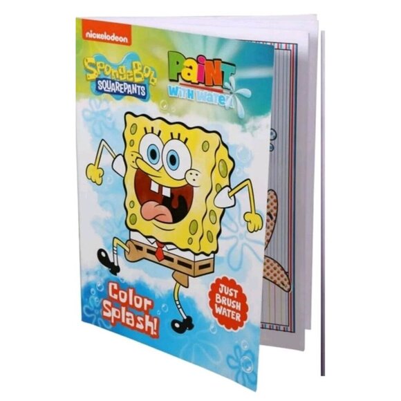 Nickelodeon SpongeBob Square Pants Paint With Water Book ~ NEW - Picture 1 of 3